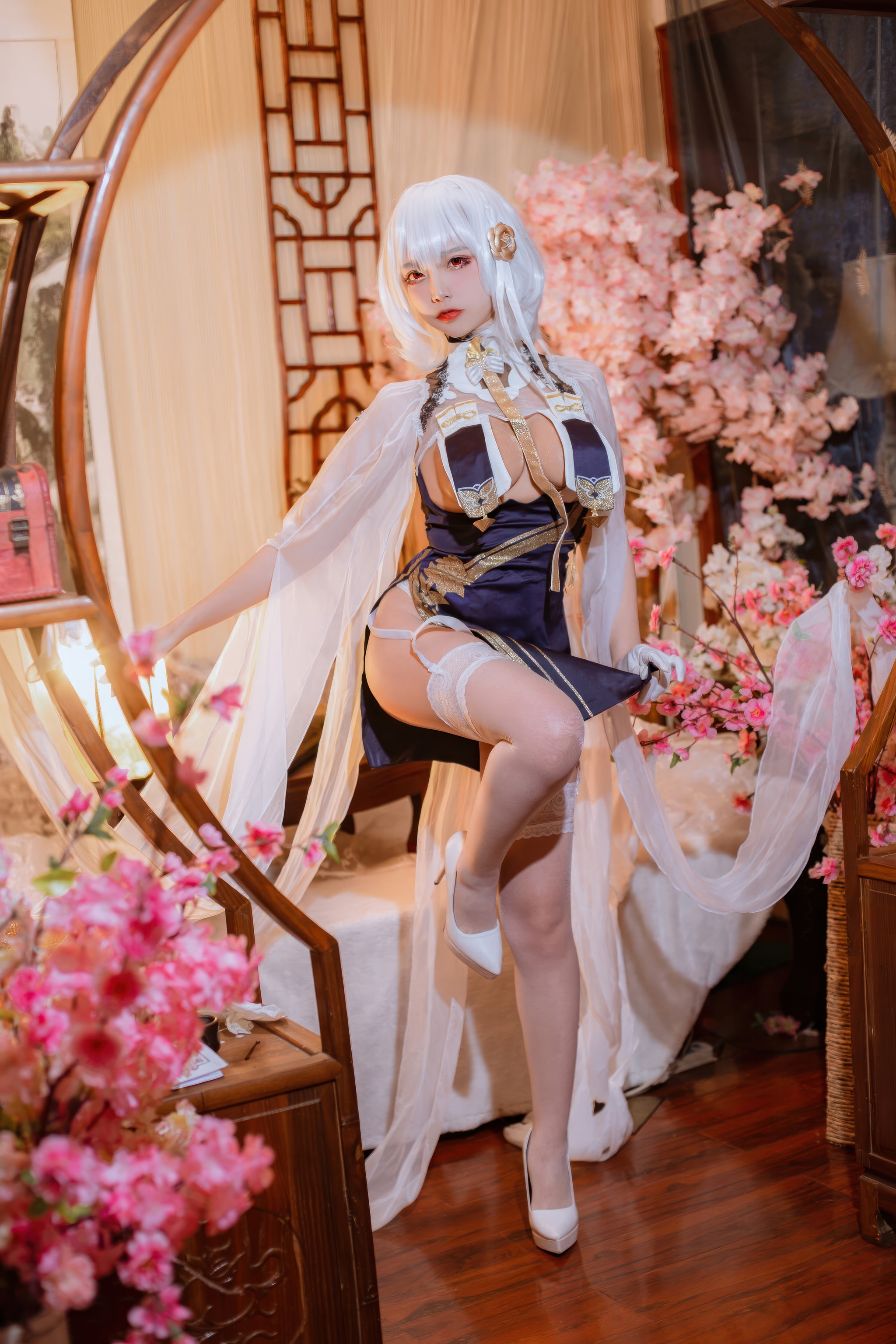图片[1]-二佐Nisa – NO.204 碧蓝航线 天狼星旗袍[25P]-XikXak